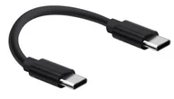 Kable USB - Kabel USB-C typ USB-C Krótki 30 cm - Czarny - miniaturka - grafika 1
