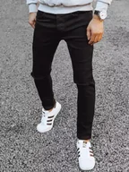 Spodnie męskie - Spodnie męskie czarne Dstreet UX3852-36 - miniaturka - grafika 1