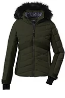 Kurtki damskie - Killtec Damska kurtka narciarska/kurtka puchowa z odpinanym kapturem i osłoną przeciwśnieżną KSW 210 WMN SKI QLTD JCKT, czarna, 36, 38662-000 - miniaturka - grafika 1
