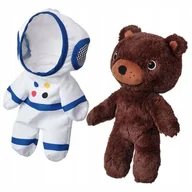 Maskotki i pluszaki - Pluszak miś niedźwiedź astronauta w skafandrze 28 cm AFTONSPARV - miniaturka - grafika 1