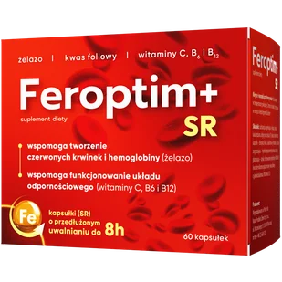Feroptim+ SR, 60 kapsułek - Witaminy i minerały - miniaturka - grafika 1
