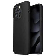 Etui i futerały do telefonów - UNIQ etui Lino iPhone 13 Pro Max 6,7" czarny/ink black - miniaturka - grafika 1