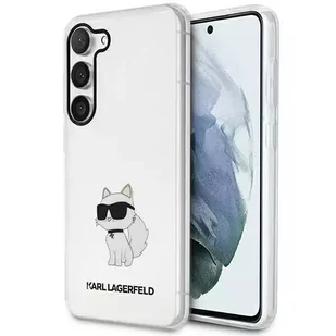 Etui ochronne na telefon Karl Lagerfeld KLHCS23MHNCHTCT do Samsung Galaxy S23+ Plus S916 transparent hardcase Ikonik Choupette - Etui i futerały do telefonów - miniaturka - grafika 1