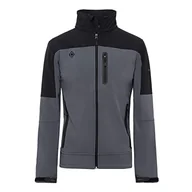 Kurtki męskie - IZAS Męska kurtka softshell Legan Outdoor Czarny/ciemnoszary XXL - miniaturka - grafika 1
