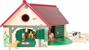 Figurki dla dzieci - Legler Small Foot Design, domek dla lalek Drewniane gospodarstwo wiejskie - miniaturka - grafika 1