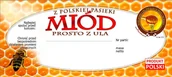Akcesoria do hodowli zwierząt - Etykiety na Miód Prosto z Ula (100szt) - wzór E73 - miniaturka - grafika 1