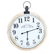 Zegary - Zegar ścienny 60 cm biało-beżowy - miniaturka - grafika 1