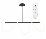 Lampy sufitowe - Lampa Sufitowa Wisząca Nowoczesna Led Biały White Long Black - miniaturka - grafika 1