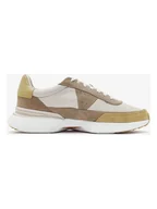 Trampki męskie - Clarks Skórzane sneakersy "Craft Pace" w kolorze beżowo-jasnobrązowym - miniaturka - grafika 1
