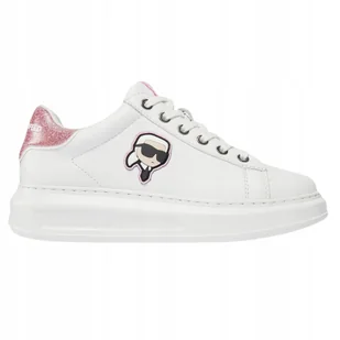 Karl Lagerfeld Białe sneakersy Kapri Nft Lo Lace 37 - Sneakersy damskie - miniaturka - grafika 1