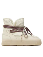 Śniegowce damskie - Tommy Hilfiger Śniegowce Snowboot Monogram Faux Fur FW0FW08389 Beżowy - miniaturka - grafika 1