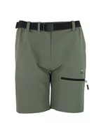 Odzież trekkingowa damska - Peak Mountain Szorty funkcyjne "Ajasi" w kolorze khaki - miniaturka - grafika 1