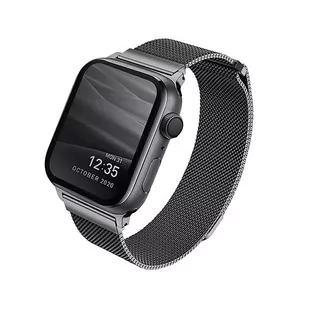 Uniq UNIQ Dante pasek opaska bransoleta bransoletka do zegarka Watch 6 44mm / Watch 5 44mm / Watch 4 44mm / Watch SE 44mm grafitowy - Akcesoria do smartwatchy - miniaturka - grafika 4