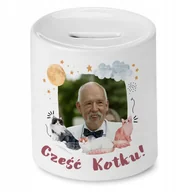Skarbonki - Skarbonka Janusz Korwin Mikke na Prezent z Nadrukiem ze Zdjęciem - miniaturka - grafika 1