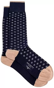 Hackett London Geo Foulard męskie skarpety, Niebieski (granatowy), Small - Skarpetki męskie - miniaturka - grafika 1