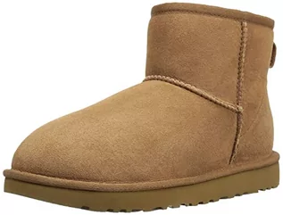 Botki damskie - UGG W Classic Mini II damskie sztyblety, brązowy - jasny brązowy - 42 EU - grafika 1