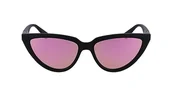 Okulary przeciwsłoneczne - Calvin Klein Damskie okulary przeciwsłoneczne CKJ23658S, czarny matowy, jeden rozmiar, matowy czarny, Rozmiar uniwersalny - miniaturka - grafika 1