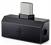 Wzmacniacze słuchawkowe - FiiO x SNOWSKY Tiny B - black - Wzmacniacz słuchawkowy z DAC 3.5mm +4.4mm port - miniaturka - grafika 1