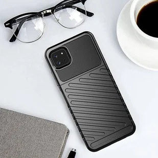 Thunder Case elastyczne pancerne etui pokrowiec Samsung Galaxy A22 5G czarny - Etui i futerały do telefonów - miniaturka - grafika 12