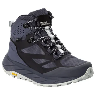 Damskie buty turystyczne Jack Wolfskin Terraventure Texapore Mid W Rozmiar butów (UE): 40,5 / Kolor: szary - Buty trekkingowe damskie - miniaturka - grafika 1