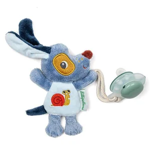 Lilliputiens Zawieszka do smoczka świecąca w ciemności Nocny mini przyjaciel Piesek Jules 0 m+ - Akcesoria do smoczków - miniaturka - grafika 1