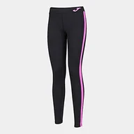 Spodnie damskie - Joma Damskie spodnie sportowe Combi Basic długie, czarne/różowe, S - miniaturka - grafika 1