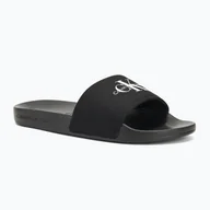 Klapki i japonki damskie - Klapki damskie Calvin Klein YW0YW01835 Slide Monogram Wn black/bright white - miniaturka - grafika 1