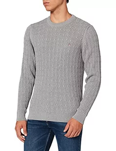 GANT Sweter męski, szary melanż, XXL - Swetry męskie - miniaturka - grafika 1