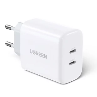 Ugreen ładowarka sieciowa 2x USB Typ C 40W Power Delivery biały (10343) - Ładowarki do telefonów - miniaturka - grafika 1