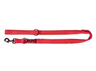 Smycze dla psów - Dingo Smycz taśma przedłużana z taśmy bawełnianej 1,6cm/120-220cm czerwona - miniaturka - grafika 1