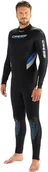 Pianki do pływania - Cressi Men's Castoro Lady Monopiece Wetsuit Mokry skafander z neoprenu o grubości 7mm ,Czarny/Niebieski ,4XL ,XLR106568 - miniaturka - grafika 1