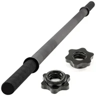 Obciążenia - Maxxiva gryf, blokada gwiazdowa czarny, 120 cm - miniaturka - grafika 1