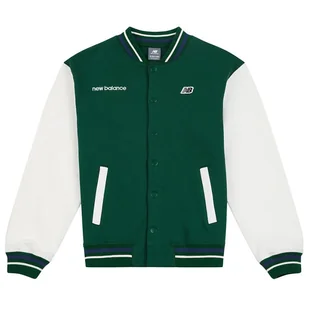 Bluza New Balance LAKB0069NWG - zielona - Bluzy dla dziewczynek - miniaturka - grafika 1