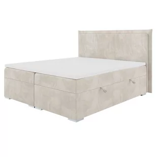 Łóżko kontynentalne z pojemnikiem i topperem TORRES | 200x200 | Kolor do wyboru - Łóżka - miniaturka - grafika 1