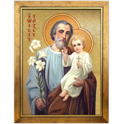 Obraz złocony w ramie, Święty Józef - Ikony i obrazy sakralne - miniaturka - grafika 1
