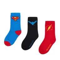 Skarpetki dla dzieci - Skarpety długie Superman CEO-ACCCS-AW25-228WBDC(3-PACK) Czerwony - miniaturka - grafika 1