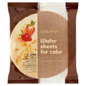 Dodatki do ciast w proszku - Wafle tortowe z dodatkiem kakao LEKORNA 90 g - miniaturka - grafika 1