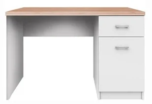 Białe długie biurko z szufladą Lacar 11X - Biurka - miniaturka - grafika 1