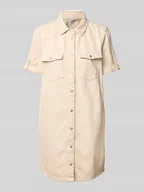 Sukienki - Sukienka jeansowa z kieszeniami z patką na piersi model ‘NEW SIGNE’ - miniaturka - grafika 1