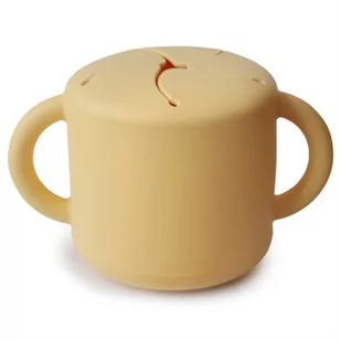 Mushie Kubek Niewysypek na Przekąski Pale Daffodil - Kubki dla dzieci - miniaturka - grafika 1