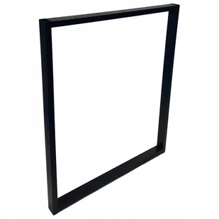 Nogi metalowe Do stołu Loft Industrial czarne 60x72 cm Profil 4x2cm 1 szt - Meble modułowe i akcesoria - miniaturka - grafika 1