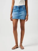 Spódnice - gonne donna wrangler 112362711 mini denim medium blue - Wrangler - miniaturka - grafika 1