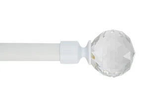 Zakończenie karnisza Cristal 19 mm biały - Karnisze - miniaturka - grafika 1