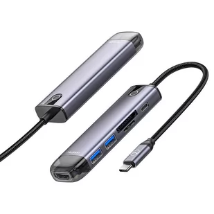 McDODO HU-7740 Hub 6w1 Hdmi 2xUSB3.0 Tf/sd Pd - Huby USB - miniaturka - grafika 1