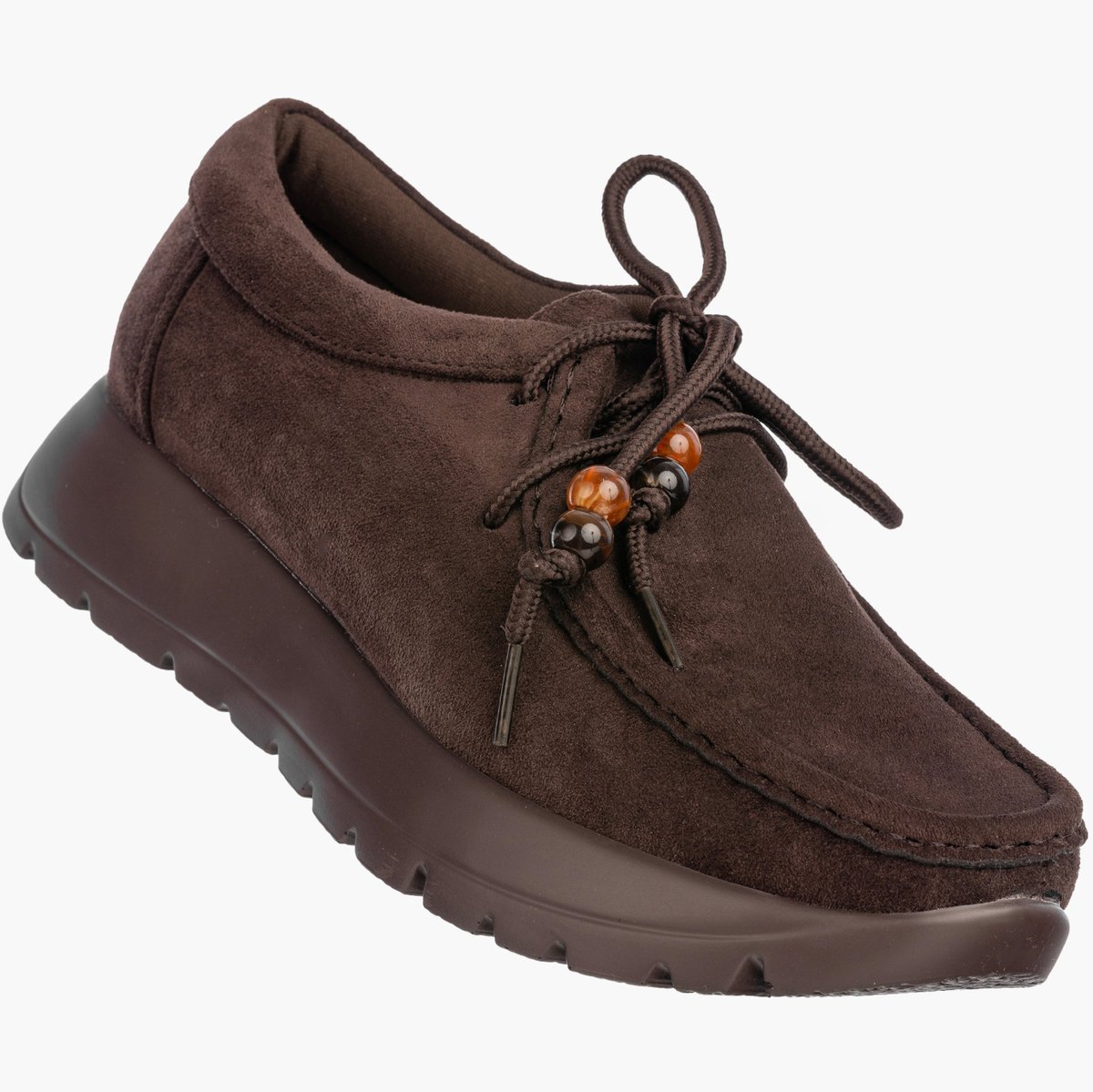 Półbuty Damskie Skórzane Buty Eleganckie Sznurowane Casual Brązowe Brązowy 37