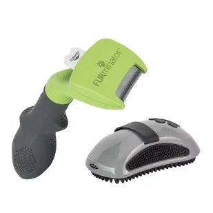 FURminator deShedding Tool + Zgrzebło Curry Comb gratis! - Do krótkiej sierści, S - Szczotki i furminatory - miniaturka - grafika 1