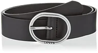 Paski - Levi's Damski pasek Hermosilla, Regular Black, 70, Regular Black, 70 - miniaturka - grafika 1