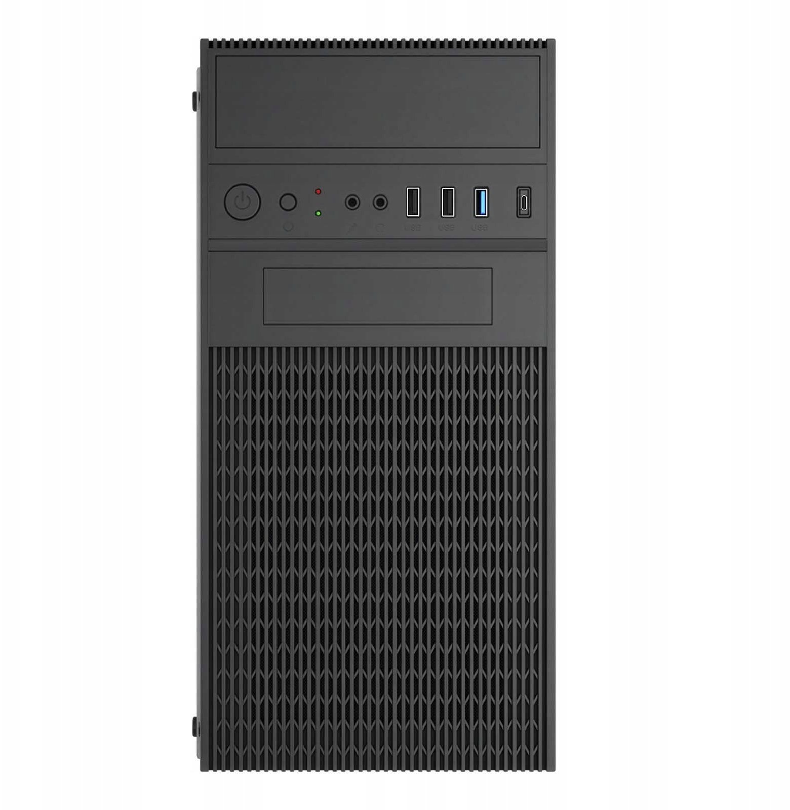 Obudowa Akyga Micro ATX do komputera Skrzynka PC Tower USB-C USB 3.0 czarna AK19BK