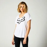 Koszulki sportowe damskie - Koszulka damska Fox  Boundary Ss Top White XS - miniaturka - grafika 1