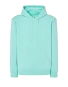 Bluzy męskie - Bluza dresowa  męska z kapturem kolor miętowy roz.XXL - miniaturka - grafika 1